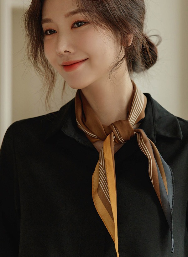 シルキータッチひし形スカーフ 韓国